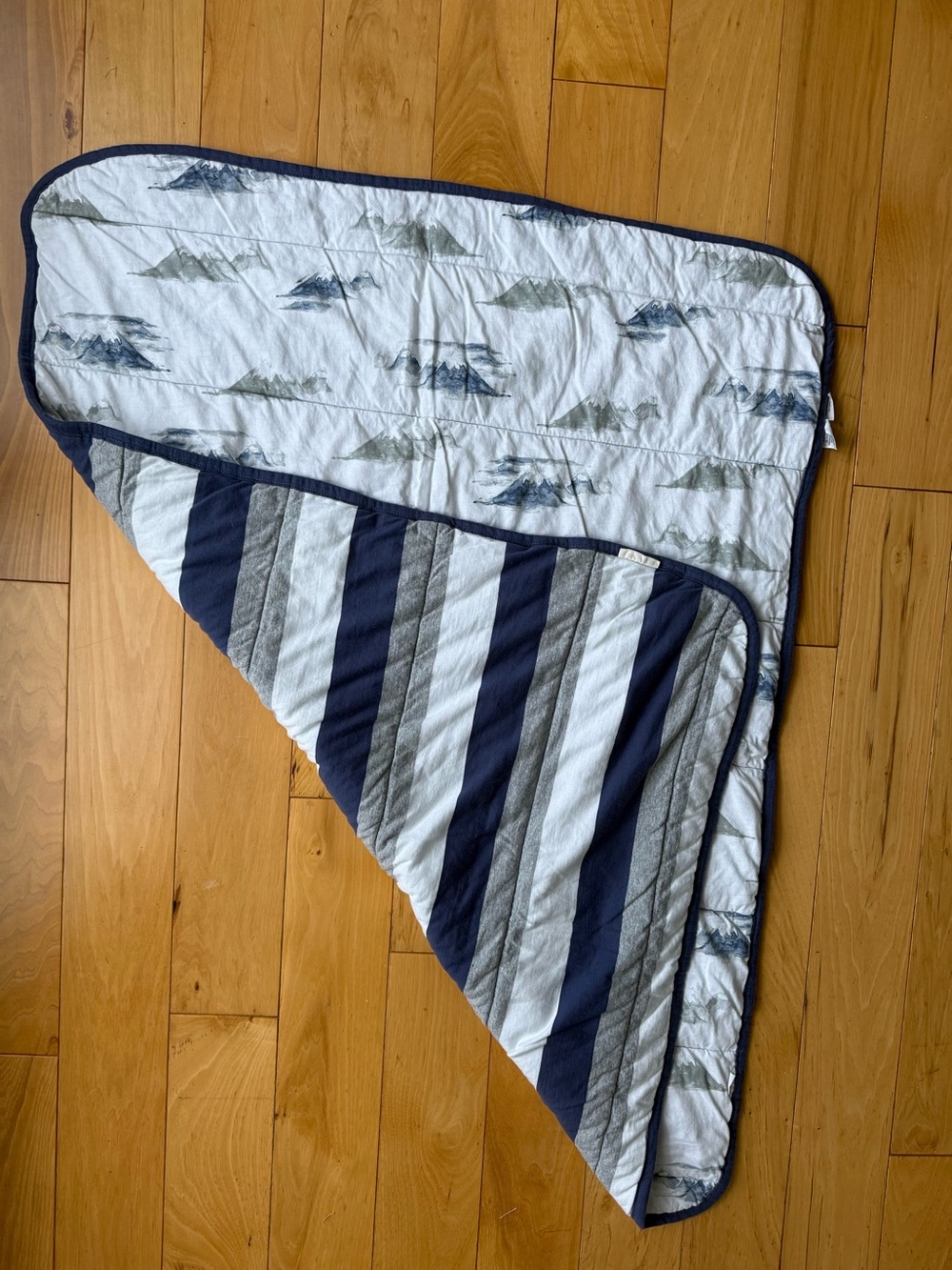 Burt’s bees baby organic cotton reversible baby blanket